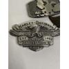 Image 2 : 3 Belt Buckles - 2 Harley Davidson - 1 Unknown - Harley Davidson 2008 Made in Taiwan