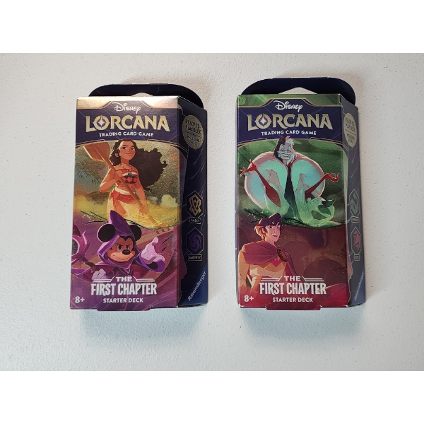 (2) Sealed Disney Lorcana "The First Chapter" Starter Deck Boxes