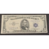 Image 1 : Series 1953A $5 Blue Seal Silver Certificate With Priest/Anderson Signatures- Face Value: $5