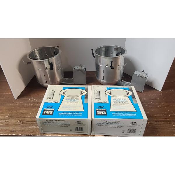 New Boston Harbor 5000RIC-3L 6-Inch Remodel Recessed Lighting Housings & 7" Recessed Lighting Trims