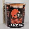 Image 2 : OHIO!!! 3 Officially Licensed Sports-Themed Popcorn Tins featuring OSU and Cleveland Browns Design