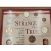 Image 14 : Framed "Strange But True" Lincoln and Kennedy Coin Collection Including 90% & 40% Silver Half Dollar