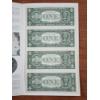 Image 7 : Uncut Sheet of 1999 United States $1 Federal Reserve Bureau of Engraving & Printing ~ $4 Face Value