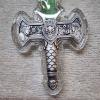 Image 5 : 2025 One Ounce .999 Fine Silver Collectible Excalibur 5000 Francs Sword Coin Green w/ Crystal Blade
