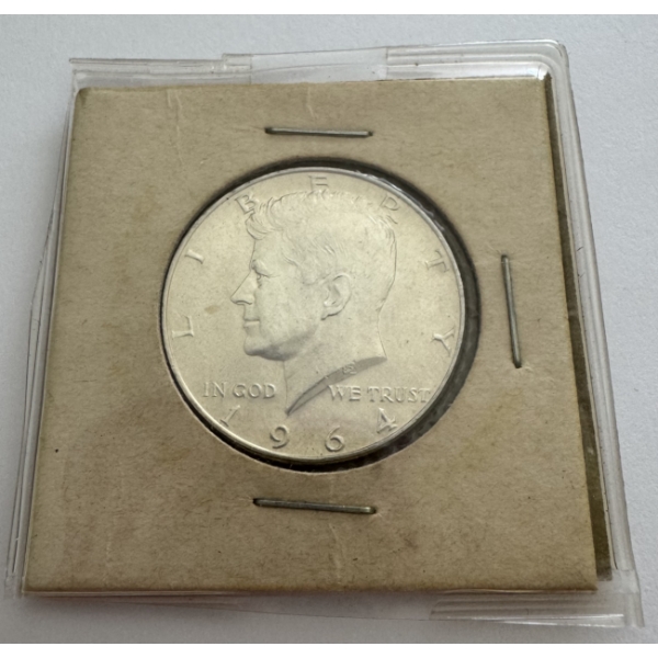 1964 United States 90% Silver Kennedy Half Dollar- Beautiful Condition 