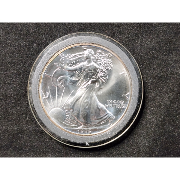 1 Oz Fine Silver 1995 American Eagle Round 