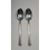 Image 1 : (2) Fine Arts Sterling Silver Co. Sterling Teaspoons With "Processional" Pattern - Weight: 61g