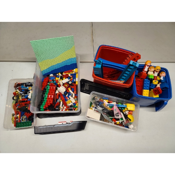 Large Assortment of Vintage Lego's & Blocks - Totes & Tubs Included!