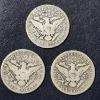 Image 3 : 3 Pcs Halve Dollars - 1899  P/O/S Barber Halves - Liberty Head (50c)