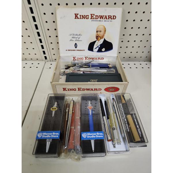Lot of Fine Writing Utensils with Box (8")