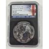 Image 1 : NGC- 2024 GREAT BRITAIN MS 70 - 1 OZ .999 FINE SILVER ROUND - LIBERTY & BRITANNIA FIRST DAY ISSUE