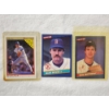 Image 1 : Three Assorted Baseball Trading Cards Featuring Stars Like Nolan Ryan, Wade Boggs & Don Mattingly