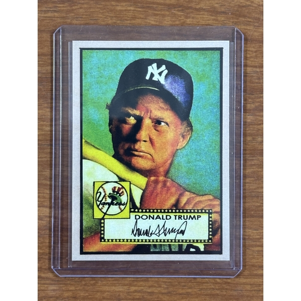 Incredible Limited Edition Baseball Classic Donald Trump Campaign Card