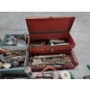 Image 2 : Huge Tool/Garage Collection Including Drain Snake, 20'' Toolbox, Lawn Sprinkler, Saw Blades & More