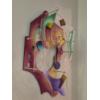 Image 2 : Cubist Style Colorful Modern Sculpture Crafted With Quartz Clock - 27 x 14 x 5 .. This Is Unique