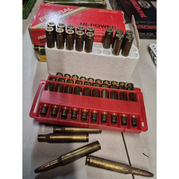 AMMO - RELOADING  - 270 WINCHESTER - 7 ROUNDS - 33 SHELLS - SEE PICS