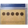 Image 6 : The Last Five Lincoln "Wheat Ears" Pennies & The First Five Lincoln "Memorial" Pennies Displays