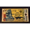 Image 1 :  REPUBLIC OF ZIMBABWE - ONE DUMILLILLION DOLLARS 24K .999 Pure Gold Foil Note - Mint.  1/4