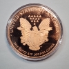 Image 2 : Incredible 5 oz .999 Fine Copper Large Round - Walking Liberty - In Capsule