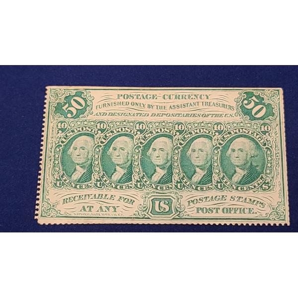 1862 50 Cent Washington U.S. Fractional Postage Currency FR#1311 First Issue