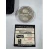 Image 2 : Dallas Cowboys Troy Aikman One Troy Ounce .999 Fine Silver Coin - Mint Condition