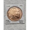 Image 1 : Copper Native American Obv. Shield Rev. 1 AVDP oz. .999