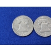 Image 6 : 3 - Franklin 90% Silver Half Dollars; 1952-D, 1963-D, 1960