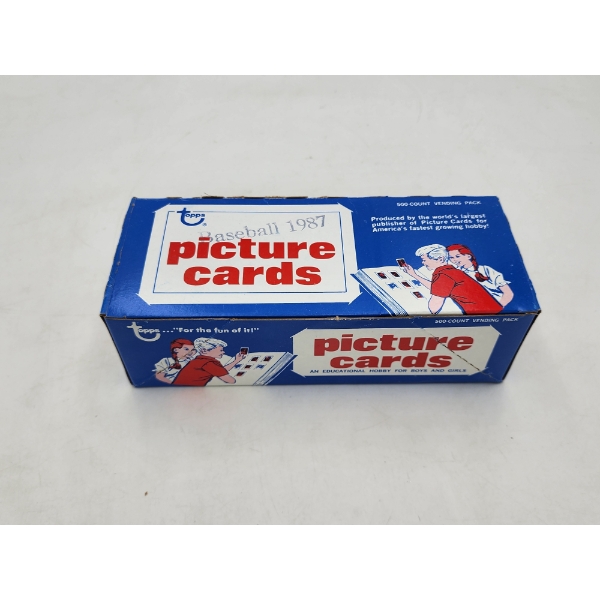 Brand New 1987 Topps Baseball Picture Cards Vending Pack - Box of 500 Cards! 