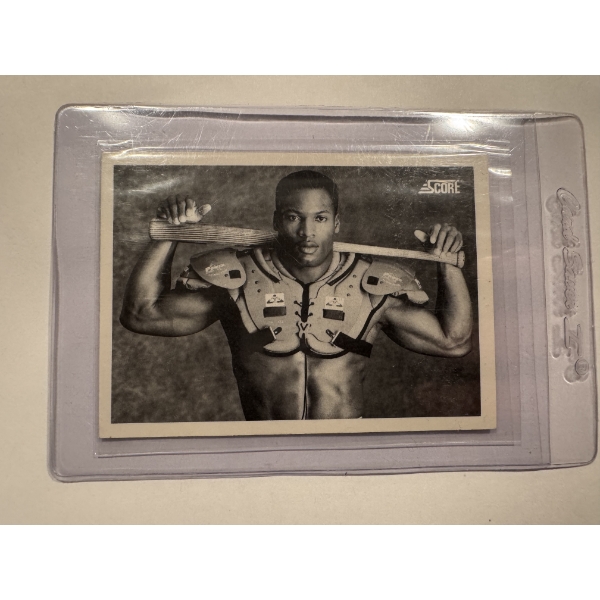 1990 Score Bo Jackson Football Baseball Card - Mint Condition - Incredible Card