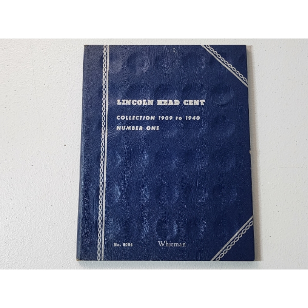 Lincoln Head Cent Collection Book 1909-1940 Including FV: $0.04