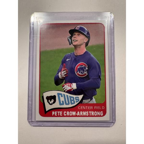 2025 Limited Edition Pete Crow - Armstrong Cubs Rookie Card In Protective Holder - Mint Condition