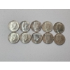 Image 1 : x10 1964 90% Silver Kennedy Half Dollars - Face Value $5.00