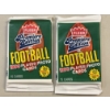 Image 1 : 2 Packs - Fleer 1990 NFL Football Cards Wax Box - Excellent Condition