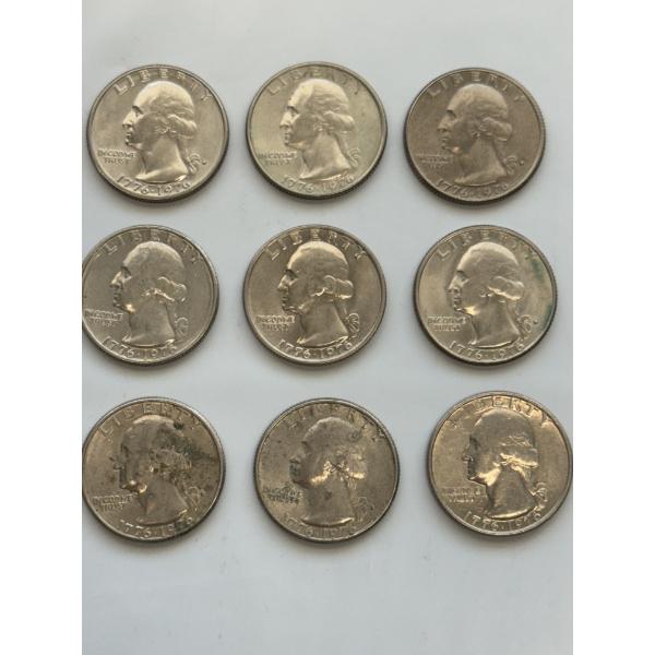 Lot Of 8 Bicentennial Quarters 1776-1976 - Mint Condition