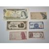 Image 1 : Assortment of Vintage World Paper Money: Canada, Japan, Indonesia, Hong Kong