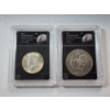 Image 2 : Apollo Moon Landing Commemorative 2-Coin Set Including BU 40% Silver Kennedy Half Dollar