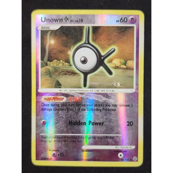 Unown LV.15 68/132 Reverse Holo 2007 Vintage Pokemon Trading Card