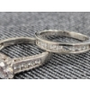 Image 3 : Beautiful Sterling Silver Rings Featuring Nice Clear Stones ~ Weighing 6.2 Grams ~ Size 7