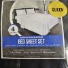 Image 2 : Newly Packaged Bedding Essentials inc. Queen-Size Sheet Set, Water-Proof Pillow Covers, and MORE!!!