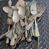 Image 10 : Silver-Plated 37-piece Vintage Flatware Set (2.8lbs)