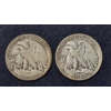 Image 3 : 2 Pcs - 1929 D & 1929 S Walking Liberty Halve Dollars 