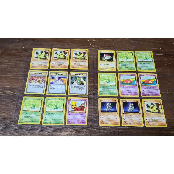 Assorted Vintage Pokémon TCG Cards Including Trainer & Team Rocket Cards