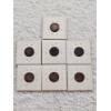 Image 2 : Seven United States Indian Head Pennies Stored in Protective Cardboard Coin Flips - AFV $.07