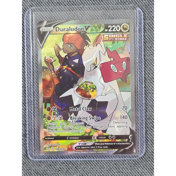 2021 Pokemon Trading Card Duraludon V 198/203 Near Mint 