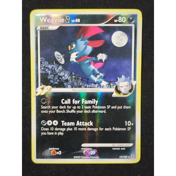 Weavile G LV.48 17/127 Reverse Holo Rare Pokemon Trading Card