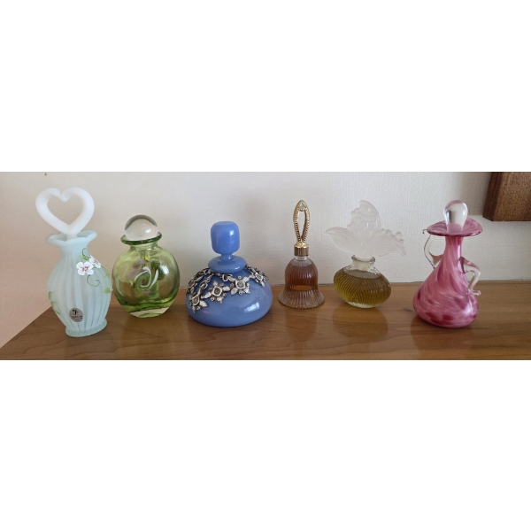 PICKUP IN CANTON - Gorgeous Six Perfume Bottle Collection All In Perfect Condition! 