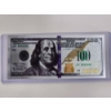 Image 1 : Incredible .99999 Silver $100.00 Foil Note In Protective Holder - Mint Condition