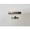 Image 4 : 14K Gold Evil Eye Safety Pin and 14K Gold Tie Clip Total Weight:  4.1g