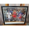 Image 1 : Reflections: 7-23-99 Retiring The Millennium - Elway, Jordan & Gretzky-Signed & Numbered Print #1702