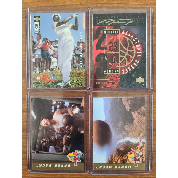Lot of Four Upper Deck Michael Jordan Trading Cards 